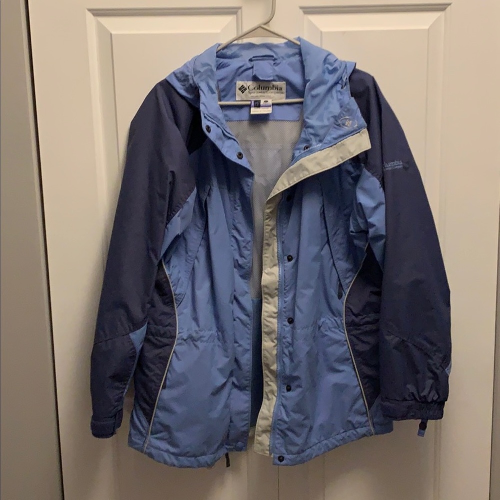 Columbia Periwinkle Coat- weather resistant